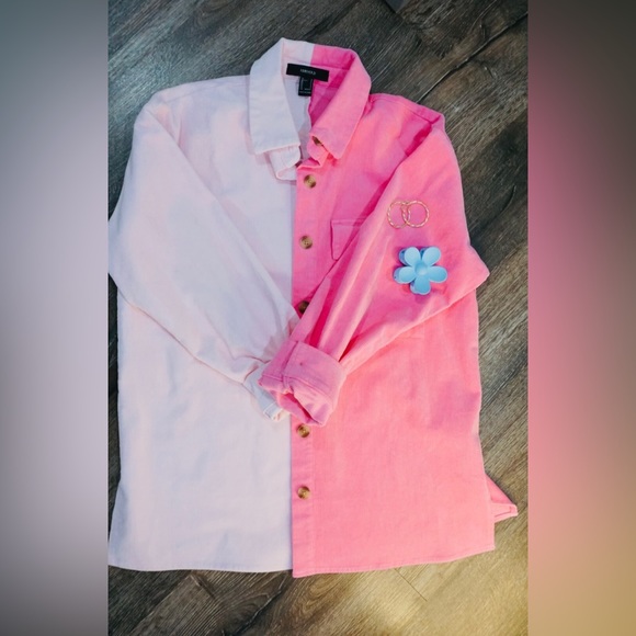 Colorblock button up - Picture 1 of 1